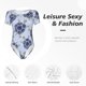 thumbnail image 4 of Fotbe Turtle with Blue Stones Body de Mujer con Cuello Redondo y Mangas Cortas, Sin Mangas Ajustado, Suave, Cómodo y Básico-X-Large, 4 of 7