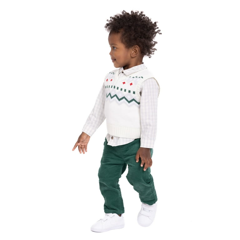 Boys holiday shop vests