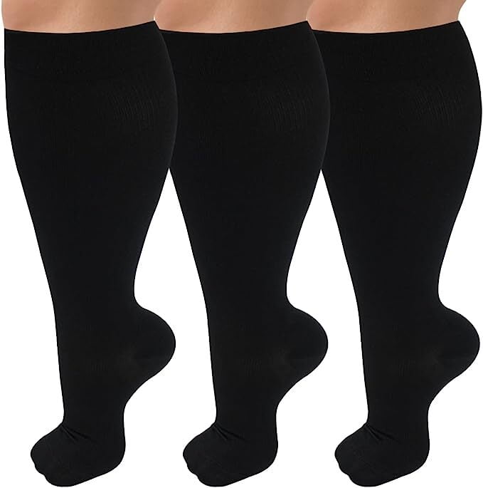 Plus Size Compression Socks for Women Men 2030 mmHg 2xl 3xl 4xl , Wide