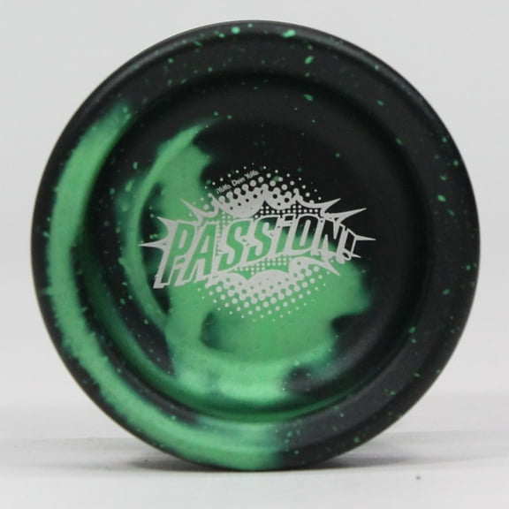 iYoYo PASSiON Yo-Yo - Aluminum - Great Responsive Beginner YoYo (Green Black Acid Wash)