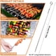 thumbnail image 4 of Injueey 10 Uds. De pinchos para barbacoa, palitos para barbacoa de acero inoxidable reutilizables, pinchos para parrilla de cocina plana, utensilios de Mostrada Injueey HA004797-00, 4 of 6