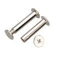 thumbnail image 4 of 50pcs Nickel Plated Binding M5 Screws Nail Rivet Studs Photo Album Account Book Leather Craft Belt Wallet Tubular Rivet, 4 of 6