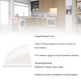 thumbnail image 4 of Exhaust Fan Cover, 100mm Inclined Easy Installation PVC Material Exterior Wall Vent Cover  for Kitchen, 4 of 7