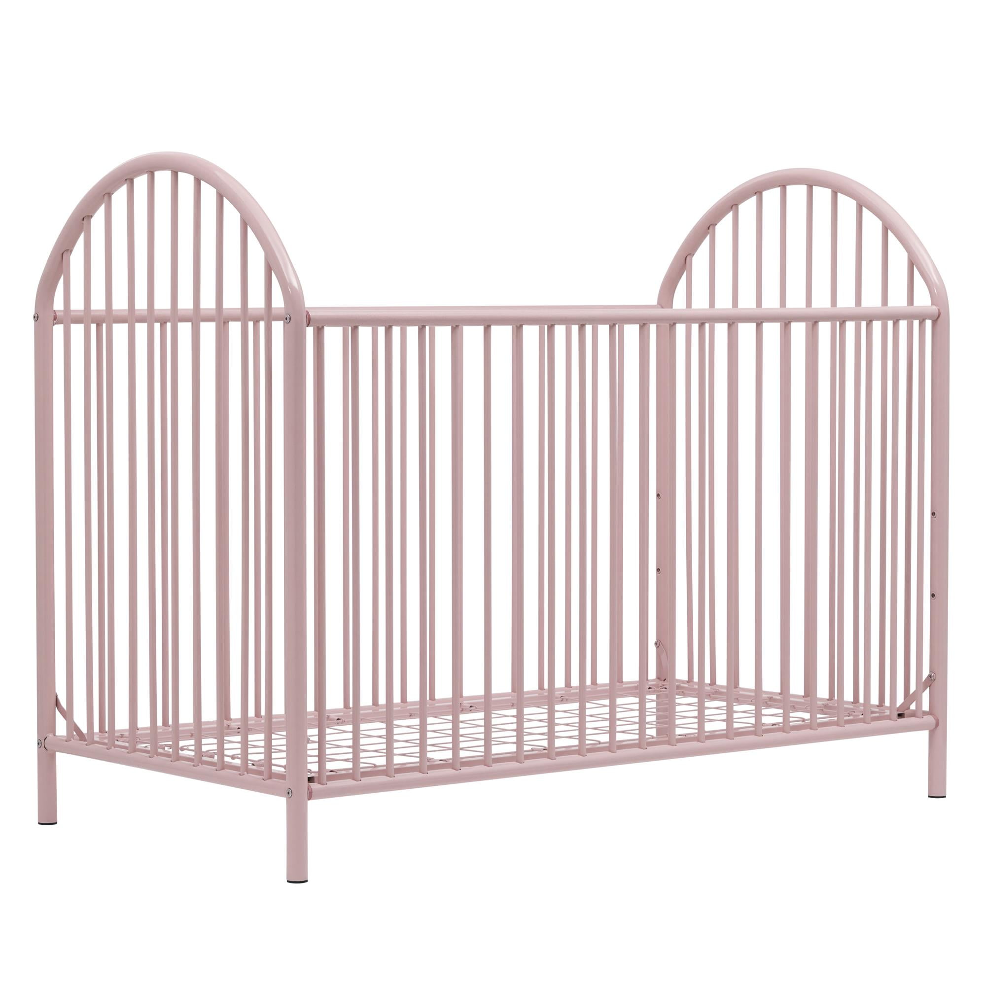 Pink sales metal crib