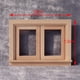 thumbnail image 3 of 1:12 marcos de ventana de miniatura con dos paneles para casa de de la DIY ornamentos juguete de simulación Yotijar Ventana de casa de muñecas, 3 of 6