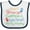 White and Navy, variant on Inktastic Physical Therapist Like Mommy Boys or Girls Baby Bib