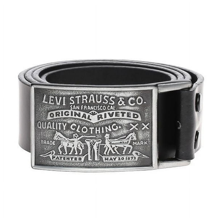 Levi's Plaque Buckle Belt 42 Men's Black