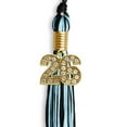 thumbnail image 5 of Endea Graduation Black/Light Blue Mixed Color Graduation Tassel with Gold Date Drop, 5 of 9