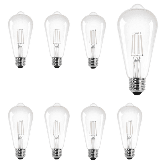 SYLVANIA LED 13W (100W Equivalent) Soft White General-Purpose Light Bulbs, White Filament, Dimmable (8pk)