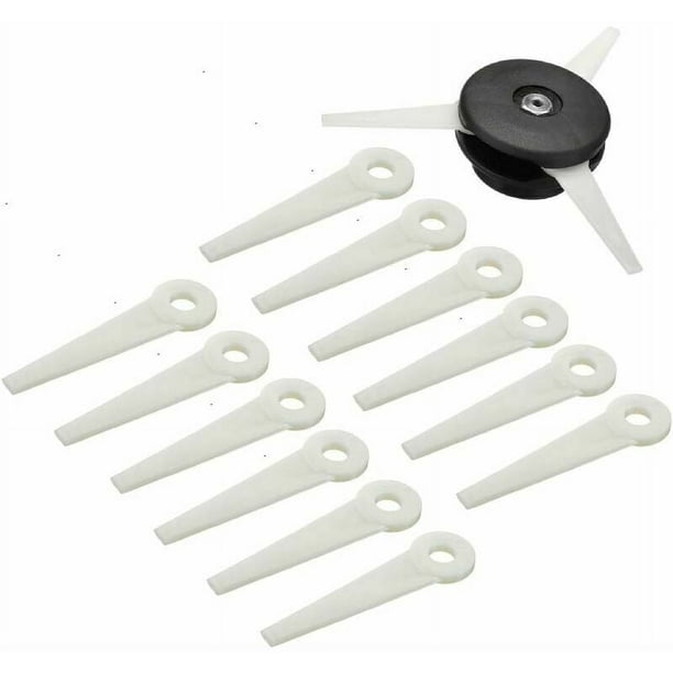 Kit de cuchillas de repuesto para exteriores fabricadas en EE. UU., uso duradero con material de primera clase para cortadoras de césped y cuchillas para cortadoras de césped, piezas originales de