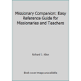thumbnail image 1 of Pre-Owned Missionary Companion: Easy Reference Guide for Missionaries and Teachers (Paperback) 160861445X 9781608614455, 1 of 1