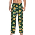 thumbnail image 1 of Balery Snails And Butterfies Pantalones de pijama para hombre, pijama ultraligero, pantalón de descanso-Medium, 1 of 6