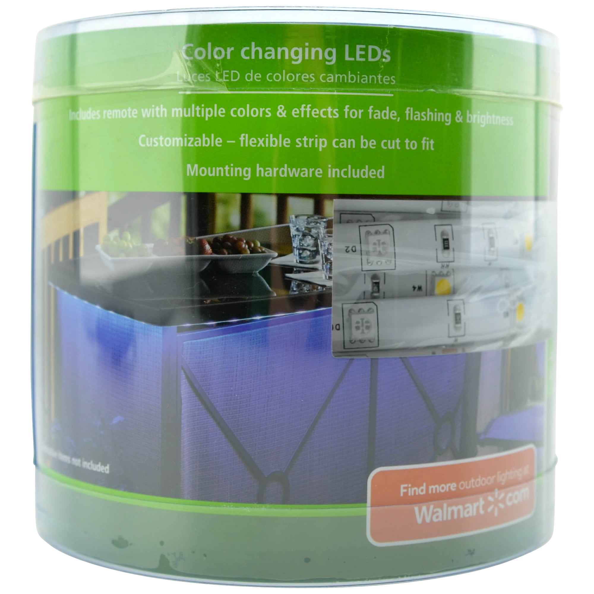 Mainstays Color Changing Led Tape Light With Remote Walmart Com
