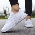 thumbnail image 5 of Tvtaop Knit Lace-Up Sneakers, Lightweight Breathable Mesh Walking Shoes, Non-Slip Comfort Casual Athletic Shoes for Daily Wear, 5 of 5