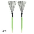 thumbnail image 3 of Lot de 2 Brosses à Tambour Fournitures d'Instruments Acier à Haute Teneur en Carbone Structure Ferme Bâton de Cajon Taille Compacte Professionnelle Accessoire d'Entraînement Vert, 3 of 9