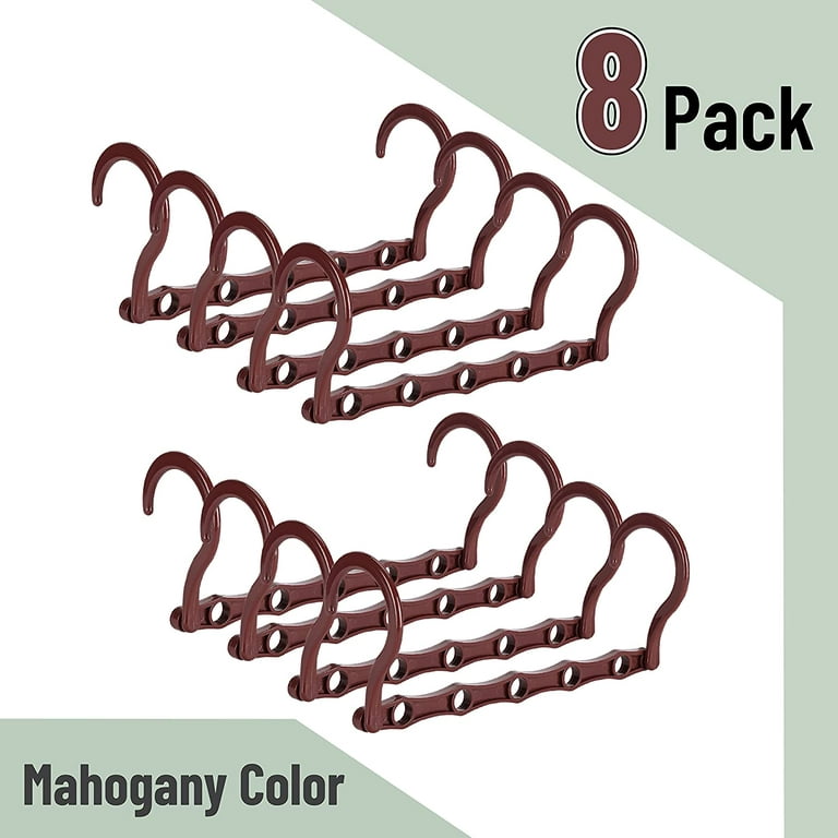 Mr. Pen- Space Saving Hangers for Clothes, 8 Pack, Mahogany Color