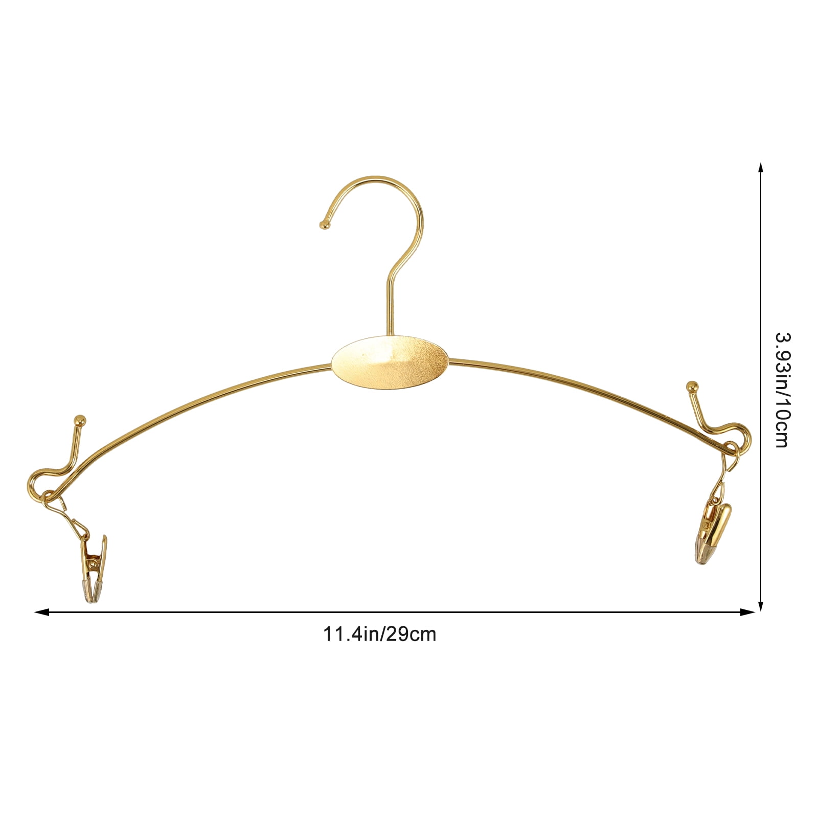 unbranded 10 PCS Pant Hangers Clothes Hangers Gold Hangers Size 4 Golden