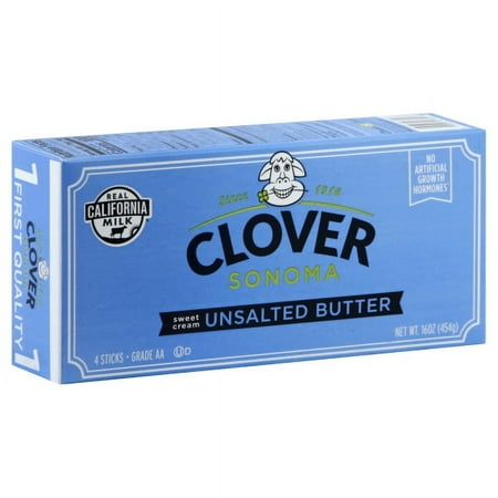 Clover Sonoma Unsalted Butter Sticks, 16 Oz., 4 Count