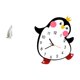 thumbnail image 5 of Reloj de pared con escultura de pingüino, estatua de resina, adorno de mesa, artesanía silenciosa, sin , diseño único, ideal para dormitorio o s, 5 of 8