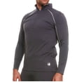 thumbnail image 3 of Body Glove Men's Thermal Top - Warm Winter Shirt - Collared Long Sleeve Thermal Undershirt for Men, Grey/XL, 3 of 6