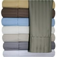 thumbnail image 2 of Queen , Cotton-Blend Wrinkle-Free - 650-Thread-Count Stripe Sheet Set, Beige, 2 of 3
