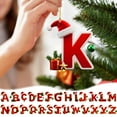 thumbnail image 6 of Luoshdecor 26 Letter Ornaments Christmas Tree Hanging,Cnte Xmas Hat Christmas Letter Tree Hanging Decor Xmas Alphabet for DIY Craft Ornaments (L), 6 of 6