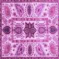 thumbnail image 1 of Ahgly Company Indoor Square Oriental Purple Modern Area Rugs, 6' Square, 1 of 4