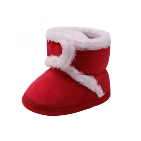 

MarinaVida Baby Boy Girl Winter Warm Boots First Walkers Non-slip Soft Sole Shoe