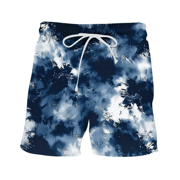 LMKIHUSA Drawstring Swim Shorts Men Quick Dry Board Shorts with