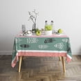 thumbnail image 3 of XAJAT 60‘‘x120'' Feathers Prints Rectangle Tablecloth, Cotton Linen Table Covers, 3 of 4