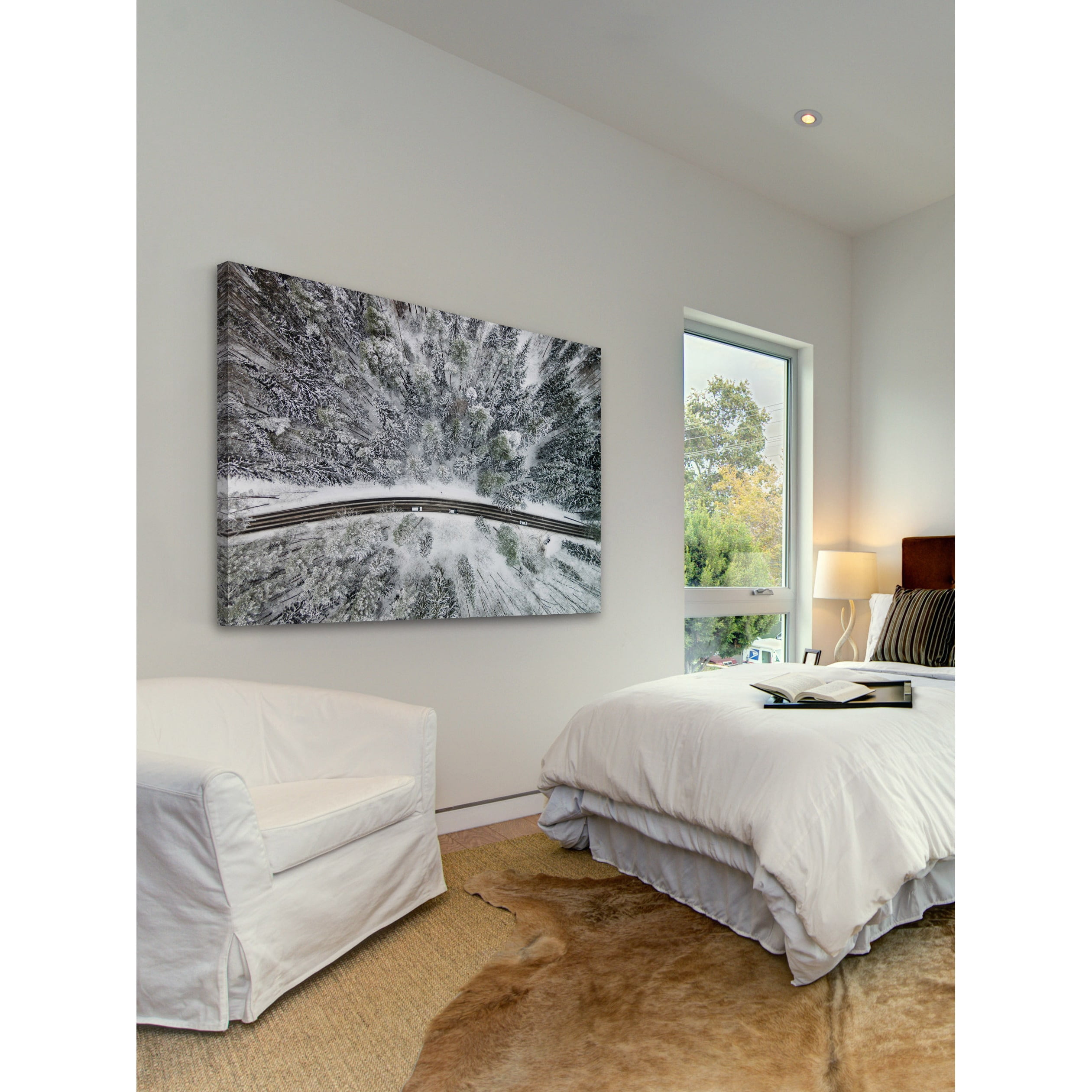 marmont hill 'icy firs' by karolis janulis photographic print on wrapped canvas