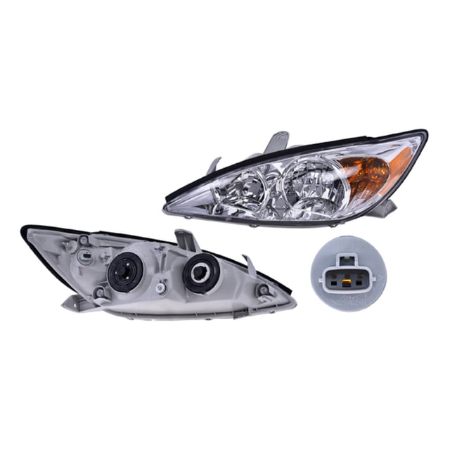 Faro Camry 2002 A 2004 Toyota Izq Fdo Crom C/Cto Ámbar DEPO .