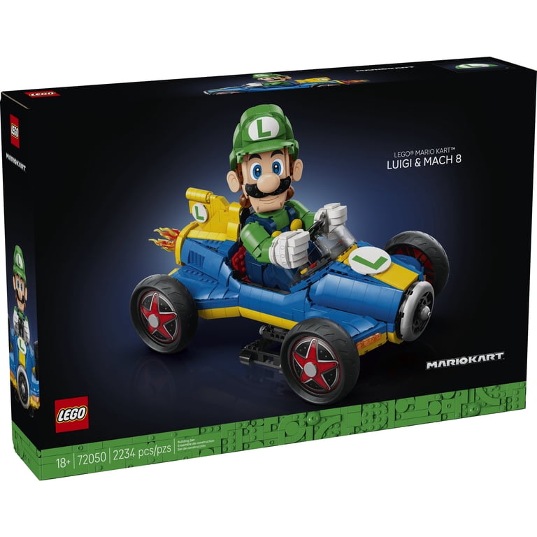 LEGO Mario Kart - Luigi & Mach 8 - Building Set for Adults, Ages