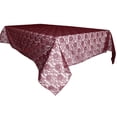 thumbnail image 2 of Sheer Lace Tablecloth Overlay Wedding and Party Decoration Burgundy, 2 of 3