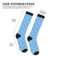 thumbnail image 2 of Compression Socks for Women and Men - ice hockey sticks USA flag blue Compression Socks Circulation for Workout, 2 of 8