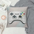 thumbnail image 2 of Nawypu Throw Pillow Cover Gamer Video Games Controller White Joystick Modern Game Pad Funny Design Decor Lumbar Pillow Case Cushion for Sofa Couch Bed Standard Queen, 2 of 5