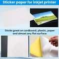 thumbnail image 6 of 50 Sheets A4 White Self Adhesive Waterproof Sticker Label Glossy Paper for Inkjet Printe ma1423, 6 of 6