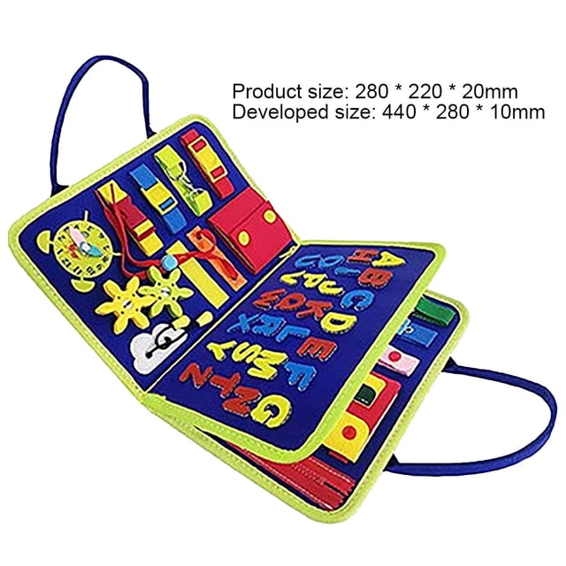 Tablero sensorial Montessori para bebés juguetes educativos para edades tempranas tablero Ehuebsd sensorial no tejido para bebés ayuda para aprender tablero sensorial regalo para niños y niñas