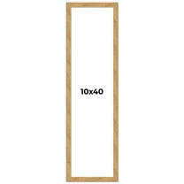 10x40 Frame Beige Real Wood Picture Frame Width 1.25 inches | Interior Frame Depth 0.5 inches |