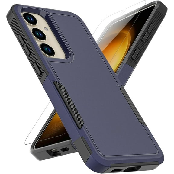 REQO for Samsung Galaxy S25 Plus Case: Dual Layer Protective Heavy Duty Cell Phone Cover Shockproof Rugged with Screen Protector - Military Protection Bumper Tough - Samsung Galaxy S25 Plus 2025