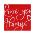 thumbnail image 6 of FSSTAM Love You Always Red Plastic Sentiment Oval Buckets with Handles, Wedding Valentines Day Gifts Gift Baskets Storage Containers Party Favors Decorations(with Exclusive FSSTAM Booskie), 6 of 6