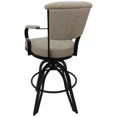 thumbnail image 2 of Miami 30" Metal Bar Stool on A Base-  Hemsath Driftwood - Black, 2 of 3