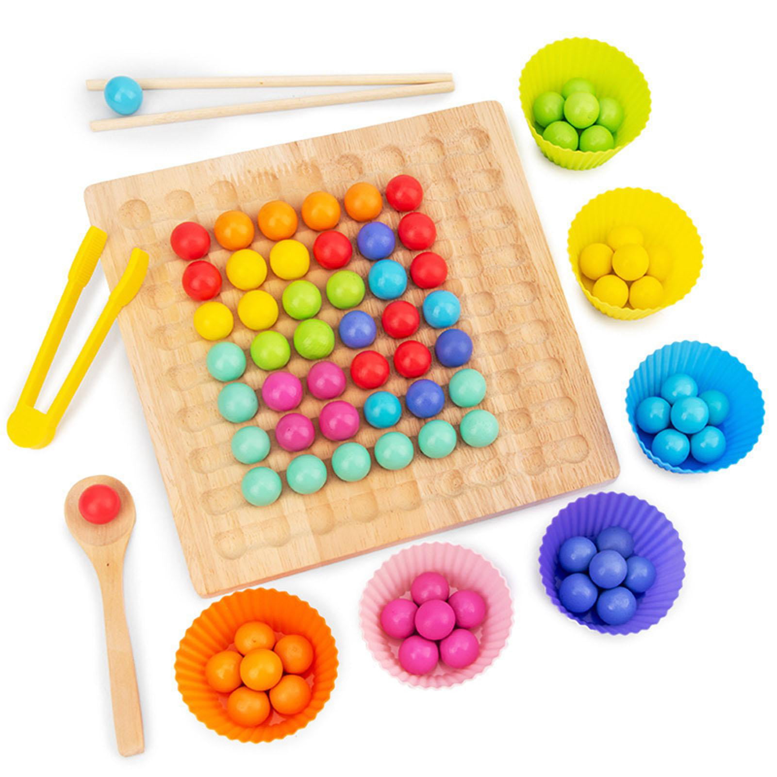 Details about   Wooden Rainbow Montessori Learning Educational Game Early Educational Toys 