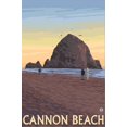 thumbnail image 2 of Art.com Cannon Beach, Oregon, Haystack Rock View Stretched Canvas Print Wall Art by Lantern Press, 24" x 36", 2 of 4