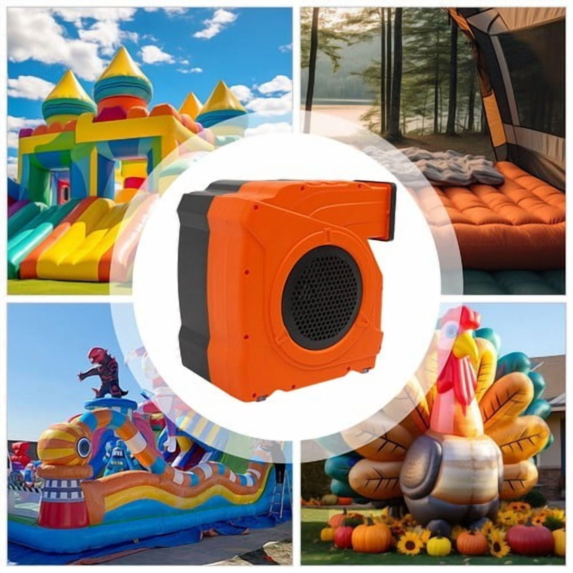 Bounce House Blower, 3HP 2150W Portable Inflatable Air Blower for Large Water Slides Inflatable Castle Jump Slides, Commercial Air Blower for Inflatable 3350Rpm