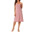 thumbnail image 2 of INSPIRE CHIC Women Nightshirt Sleeveless Cami Dress Sleepshirt Pullover Midi Nightgown, 2 of 6
