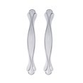 thumbnail image 3 of 6 Pcs Poignées de Meubles en Alliage de Zinc pour Tiroir et Accessoires de Garde-Robe (Blanc), 3 of 9