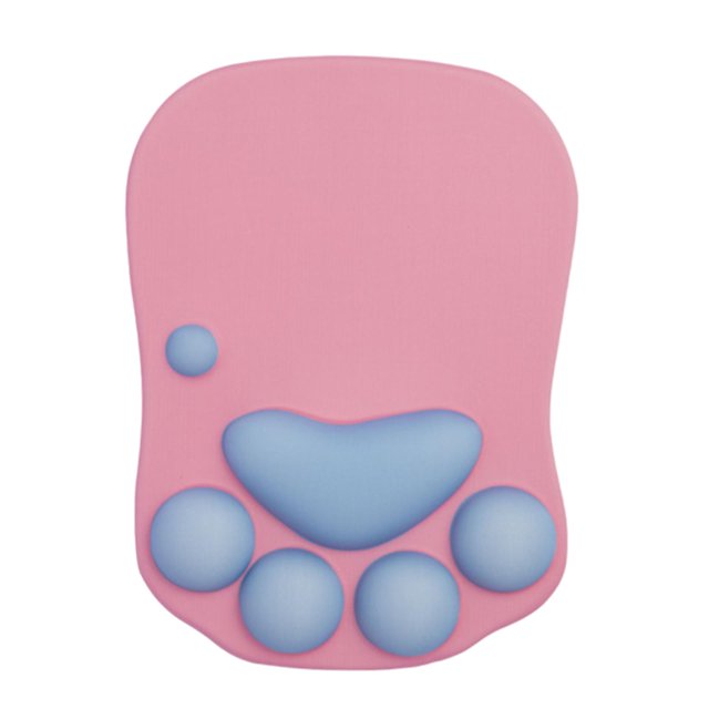 Alfombrilla de ratón de de dibujos animados en 3D con soporte de muñeca para r el dolor de muñeca para no blandos rosado Jinwen reposamuñecas del ratón