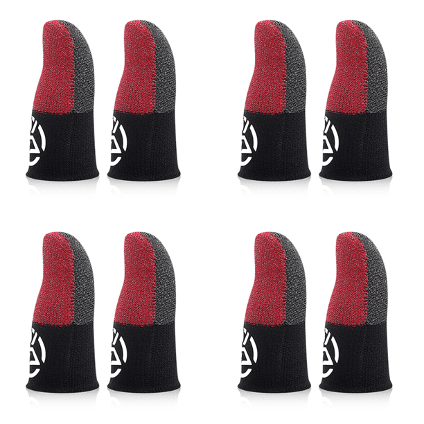 Funda para Dedo Guantes Transpirables A Prueba Sudor Pulgar Y PUBG () Rojo