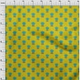 thumbnail image 3 of oneOone Cotton Flex Fabric Leaves & Lotus Block Print Fabric By The Yard 40 Inch Wide, 3 of 4